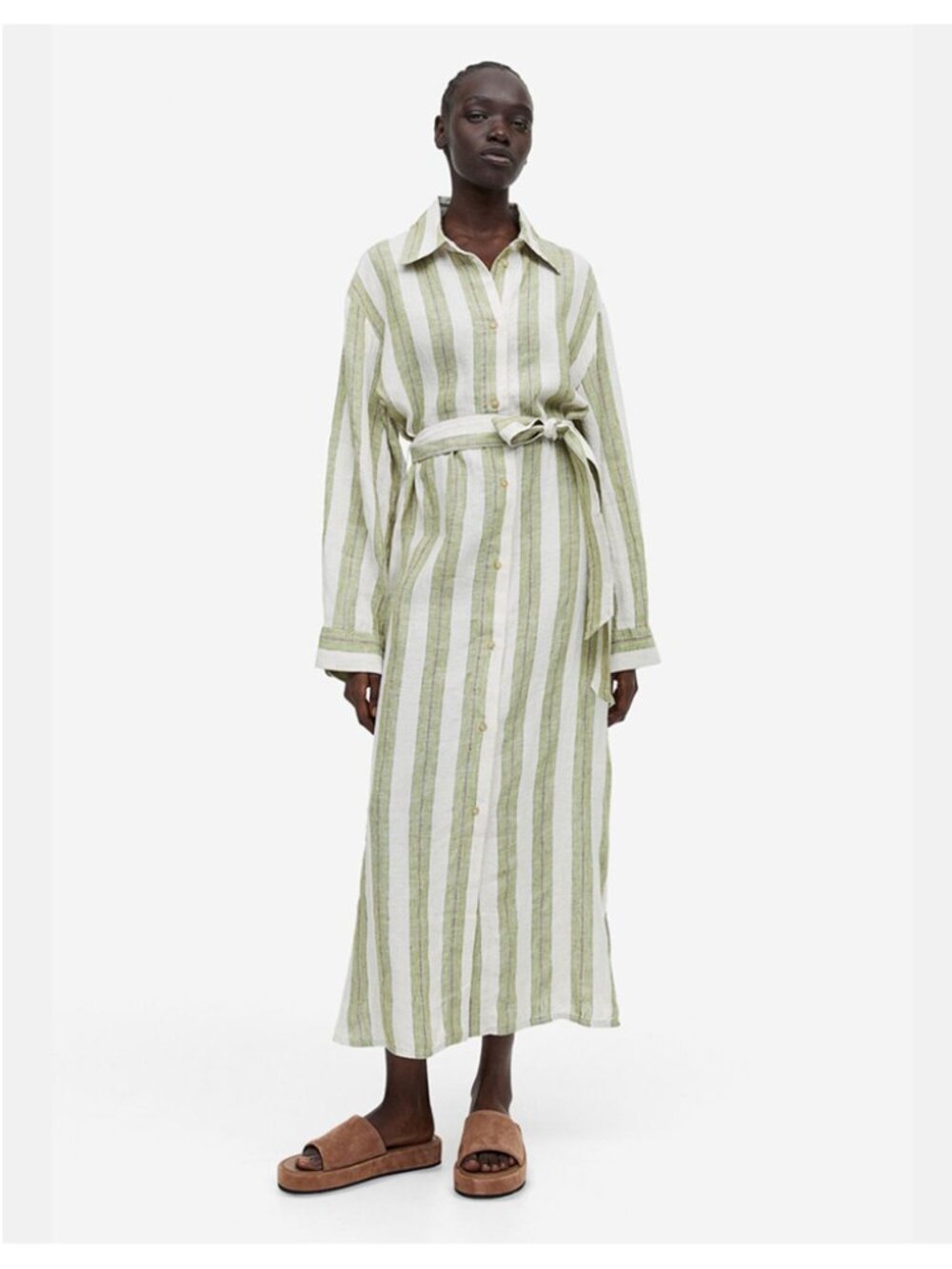 H&M Linen shirt dress